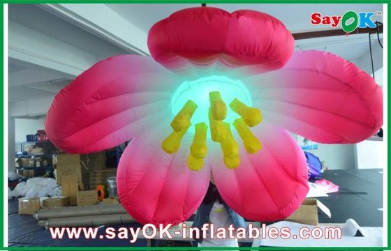 1.5m Diameter Inflatable Lighting Decoration Flower / inflatable Flower Lighting