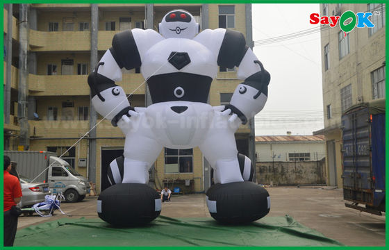 Oxford Cloth Custom Inflatable Products Inflatable Robot For Outside Advertising