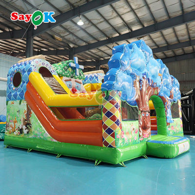 6X6X4.3MH Bounce Castle Slide Combo Beautiful Appearance Convenience Of Installation