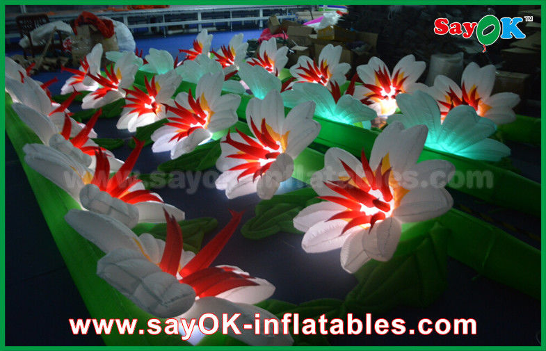 Customized Nylon Cloth Inflatable Lighting Decoration Wedding Flower Chain