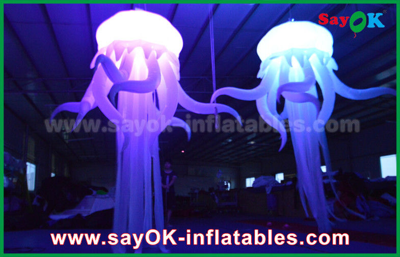 Colorful Nylon Inflatable Lighting Decoration in  Octopus Shape With Led Light
