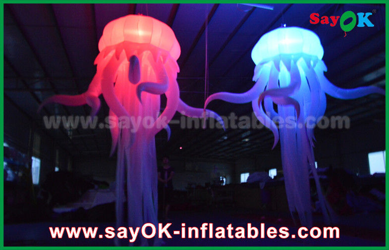 Colorful Nylon Inflatable Lighting Decoration in  Octopus Shape With Led Light