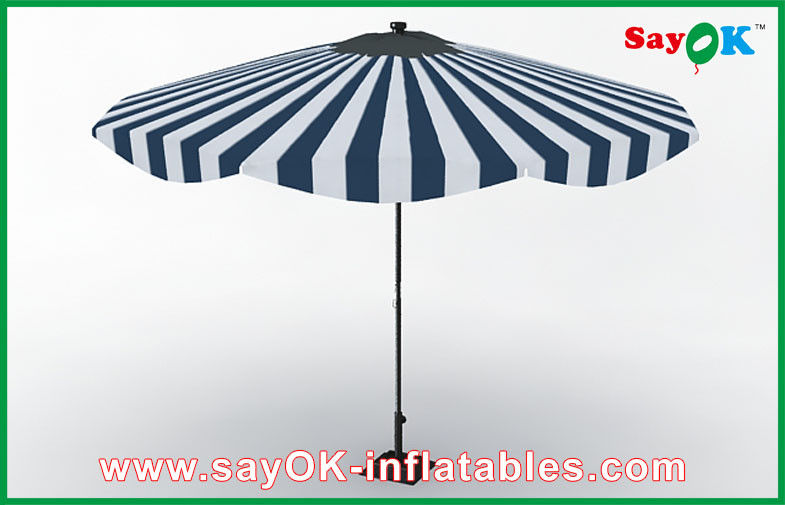 Small Canopy Tent Customized Beach Wood Handle Sun Umbrella Aluminum Frame Sun Protective Umbrella