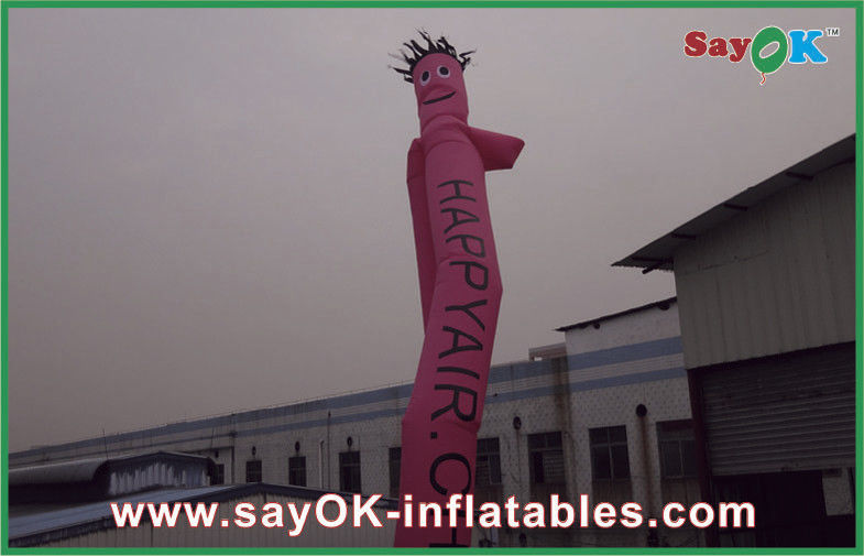 Dancing Air Man Waterproof Desktop Pink Inflatable Air Dancer For Outdoor Advertising