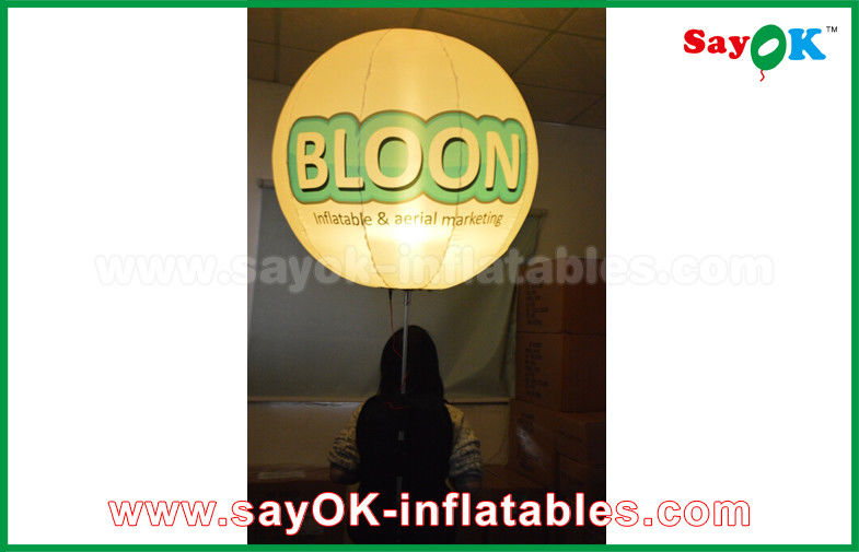 Oxford Cloth Inflatable Lighting Decoration Tripod Standing Balloon With Print