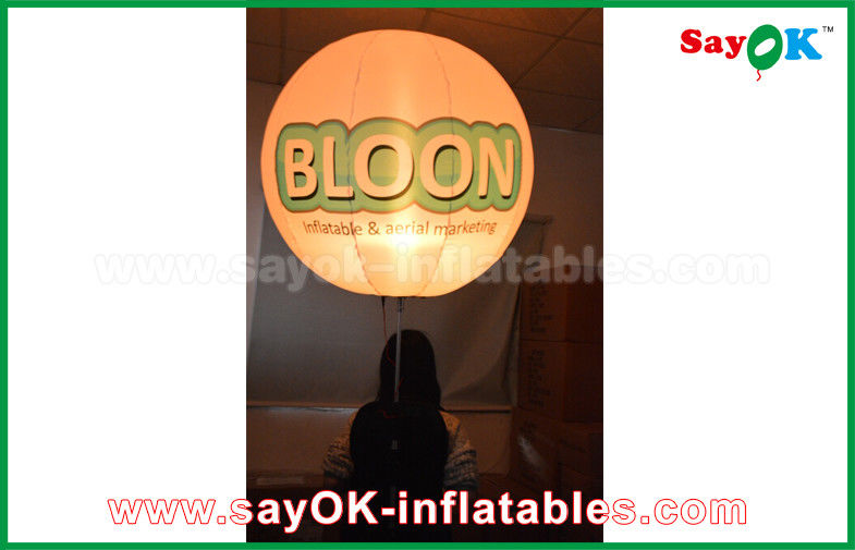 Oxford Cloth Inflatable Lighting Decoration Tripod Standing Balloon With Print