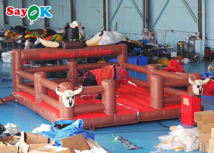 PVC Inflatable Bullfighting Machine Bucking Bronco Outdoor Sport Games Crazy Rodeo Bull Fight Mechanical Bull
