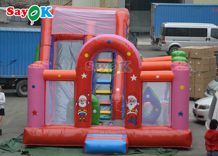 Fire Retardant Tarpaulin Inflatable Jumping Bounce House Bounce Castle For Playing Centers