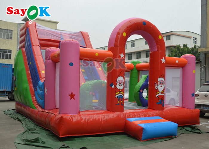 Fire Retardant Tarpaulin Inflatable Jumping Bounce House Bounce Castle For Playing Centers