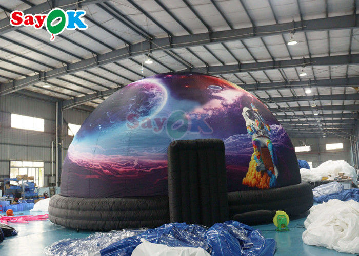 32.8ft Astronautic Inflatable Planetarium Projection Dome Tent Black Projection Tent For School