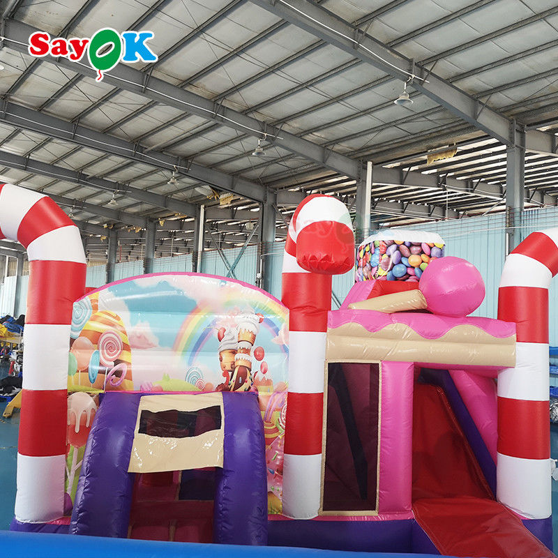 Commercial Inflatable Slide Digital Print Inflatable Bouncer Slide Rental Inflatable Bounce House Quadruple Stitches