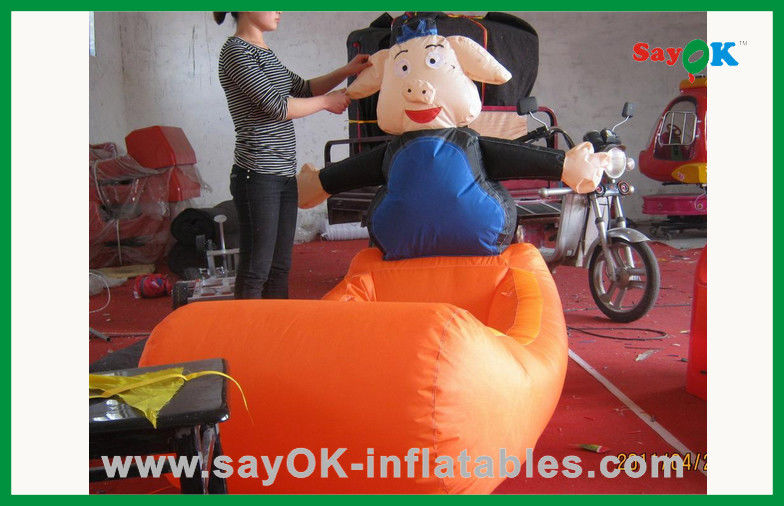 Inflatable Characters Kids Bounce House Inflatable Pig Cartoon Character Large Inflatable Animals