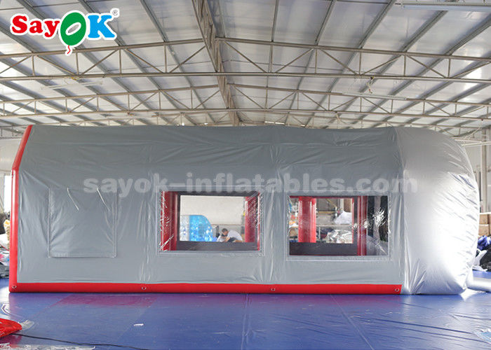 Inflatable Car Tent Mobile Inflatable Paint Spray Booth With Sponge Filter For Car Maintenance
