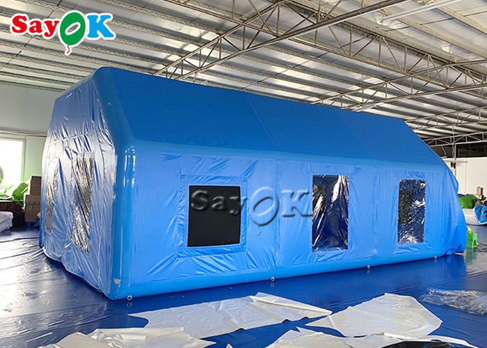 Mobile Oxford Inflatable Paint Spray Booth With Logo Printing Inflatable Work Tent