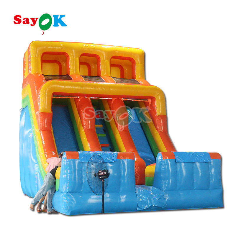 Commercial Grade Water Slide Inflatables Double Slide