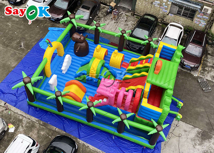 Waterproof Inflatable Playground Naughty Fort Castle Slide