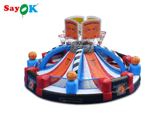 Γίγαντα εξωτερικό φουσκωτό μπάσκετ Hoop Shooting Game Προσαρμοσμένο λογότυπο