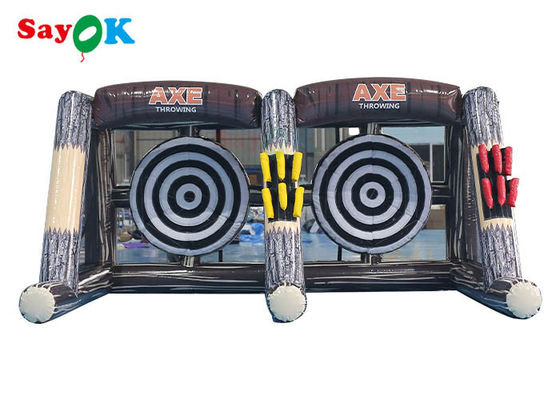 0.55mm διογκώσιμο τσεκούρι καρναβαλιού αθλητικών παιχνιδιών PVC το διογκώσιμο ρίχνει τη διπλή πάροδο βελών