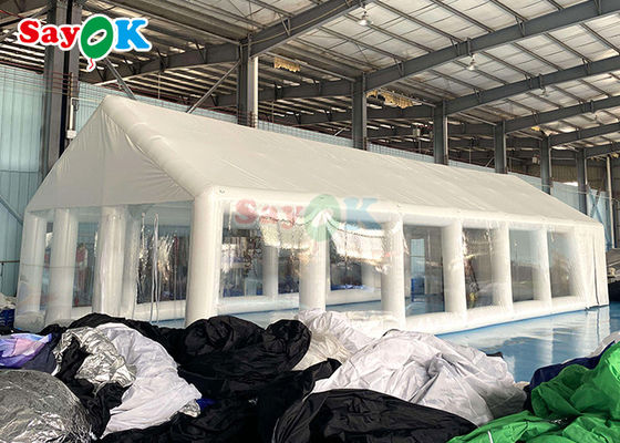 Πυροβόλητη TPU ιδιωτική σκηνή πισίνας Πυροβόλητη τετραγωνική καλύπτρια σκηνή με φουσκωτή