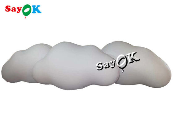 3m 10ft Custom Inflatable Products Ceiling Hanging PVC Cloud Balloon με φώτα LED
