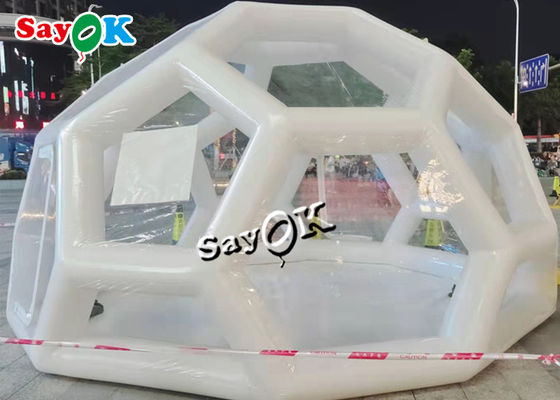 Διαφανής διογκώσιμη σκηνή 3x3m λαϊκή επάνω διογκώσιμη σαφής σκηνή φυσαλίδων ξενοδοχείων διαφανής για τα γεγονότα